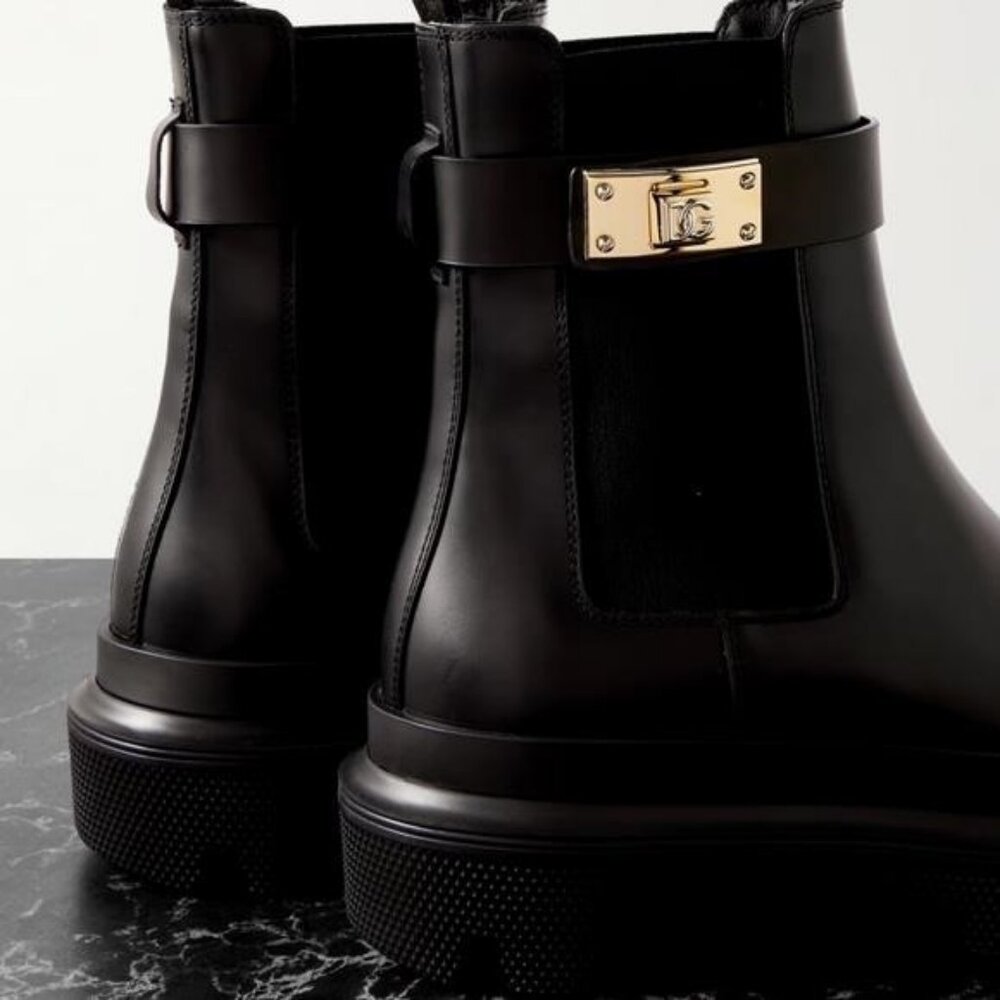 New Authentic Dolce&Gabbana Lug Sole Chelsea Boot Women’s Shoes - Picture 4 of 9